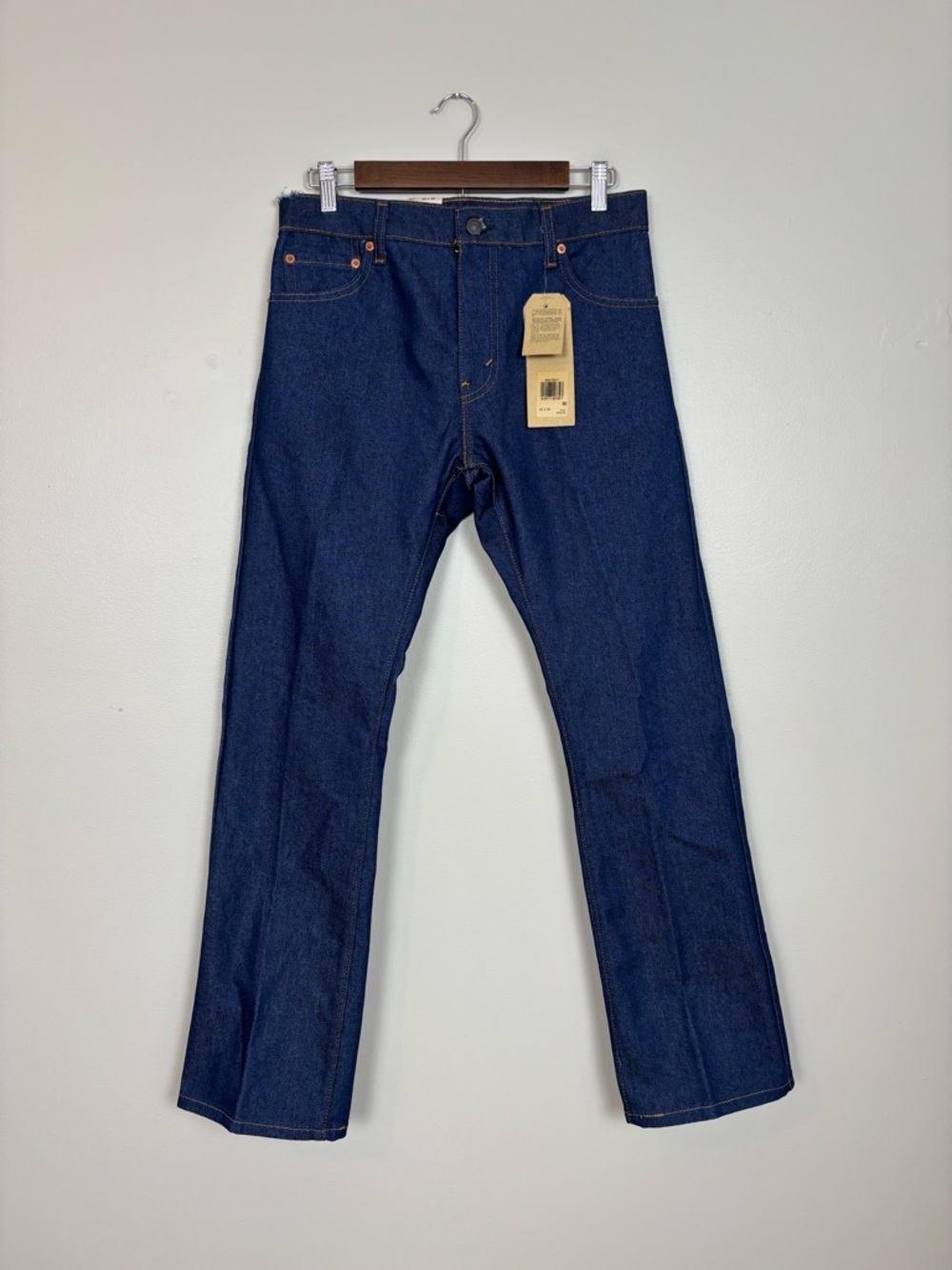 Levis Jeans Mens 30X30 Blue 517 Bootcut Slim Straight Leg Denim Flawed